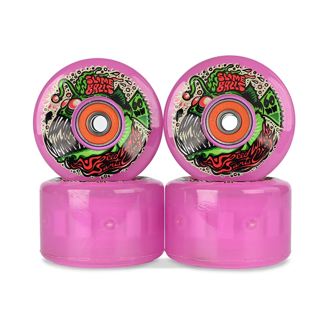 Slime Balls Gator Swamp Spew Light Ups OG Slime 66mm 78A Pink