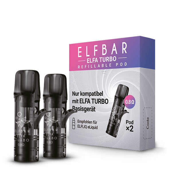 2x Elfa Turbo Refillable Pod 0.8