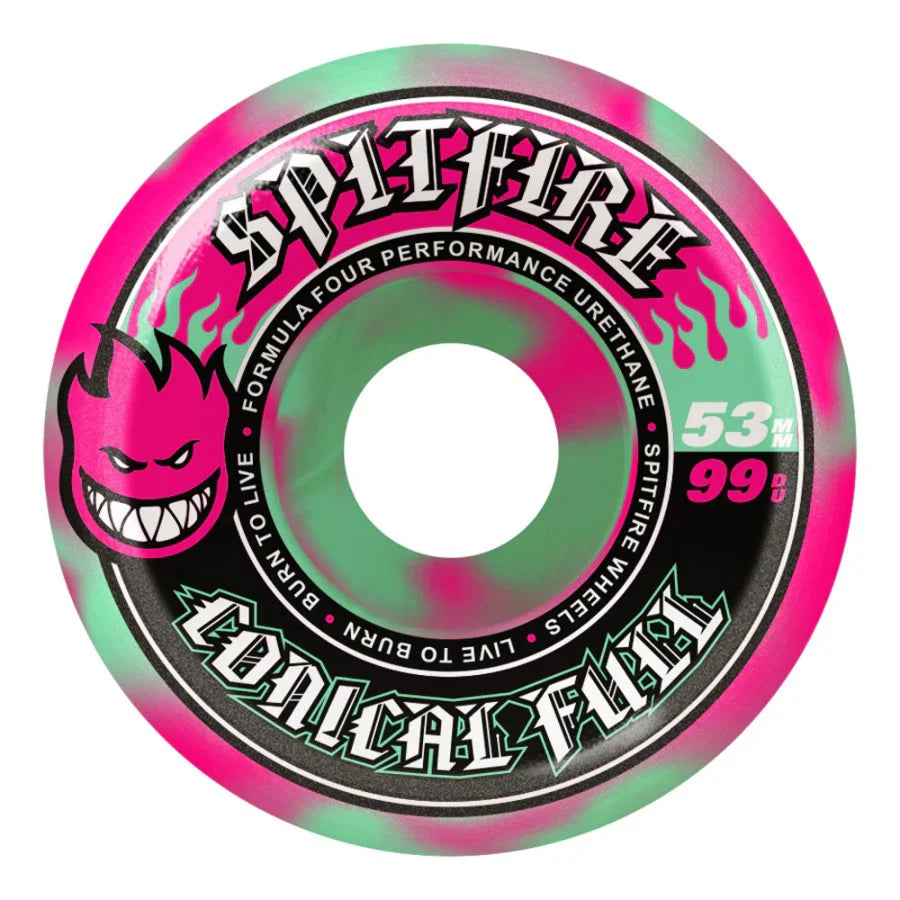 Spitfire 53mm F4 Team 99A Teal/Pink Swirl