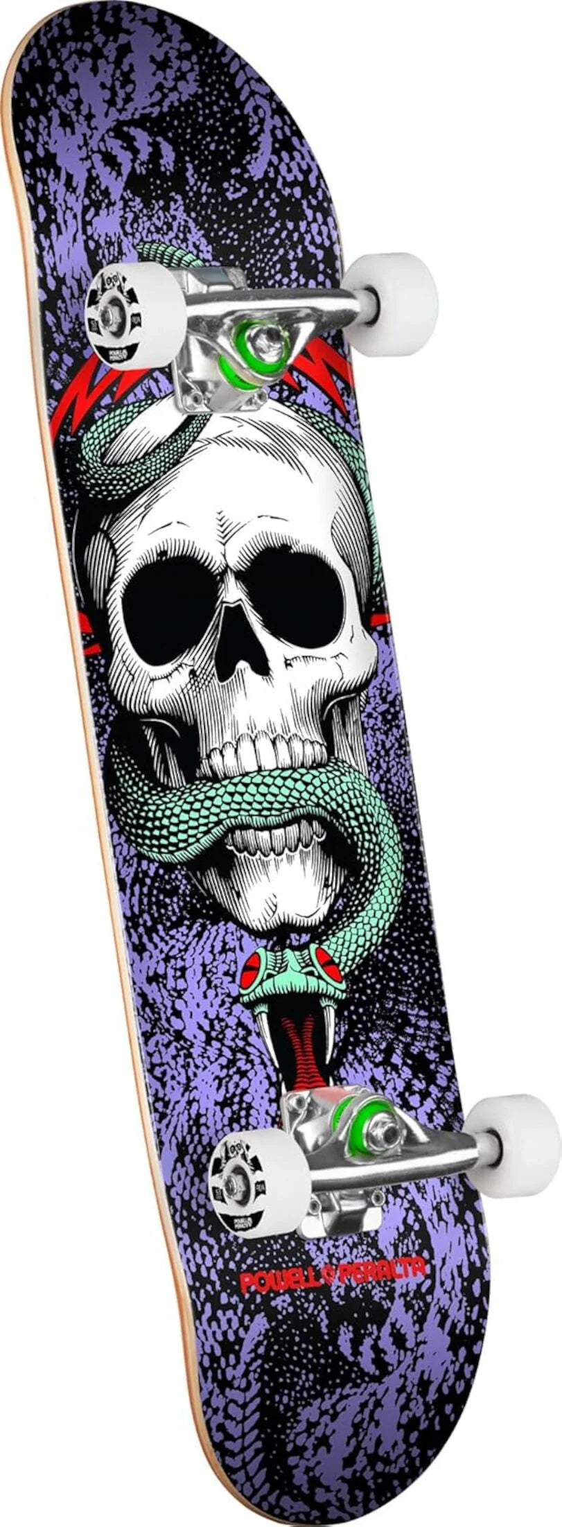 Skull & Snake Black-Green 8.25"