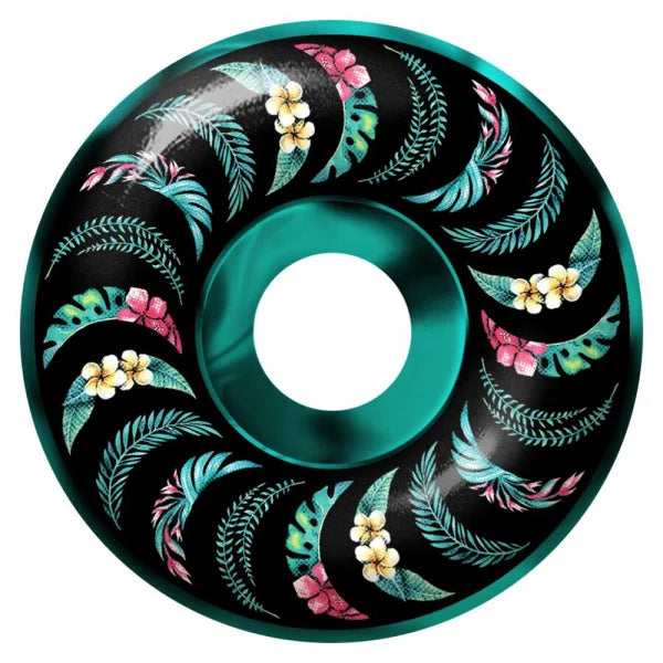 Spitfire 53mm F4 Floral 99A Teal/Black Swirl Classic