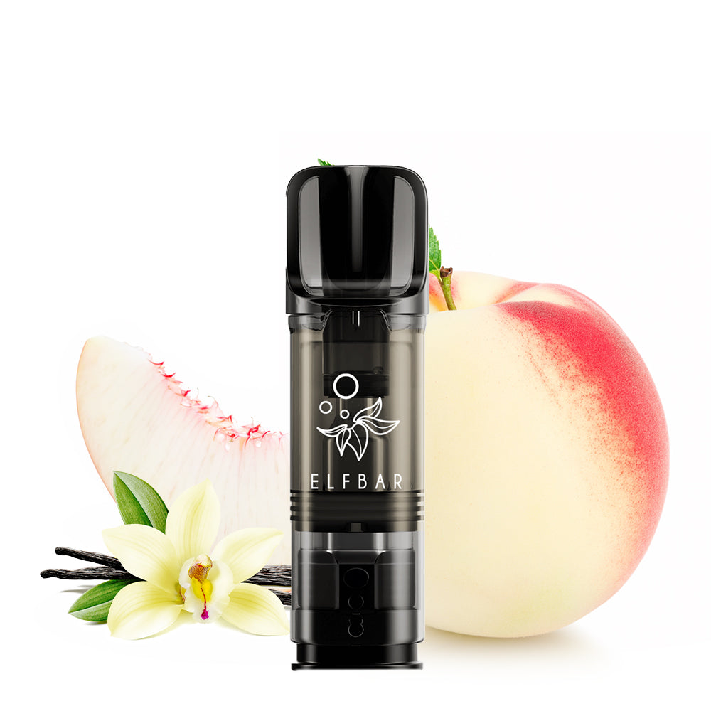 2x Elfbar ELFA Pods Vanilla White Peach